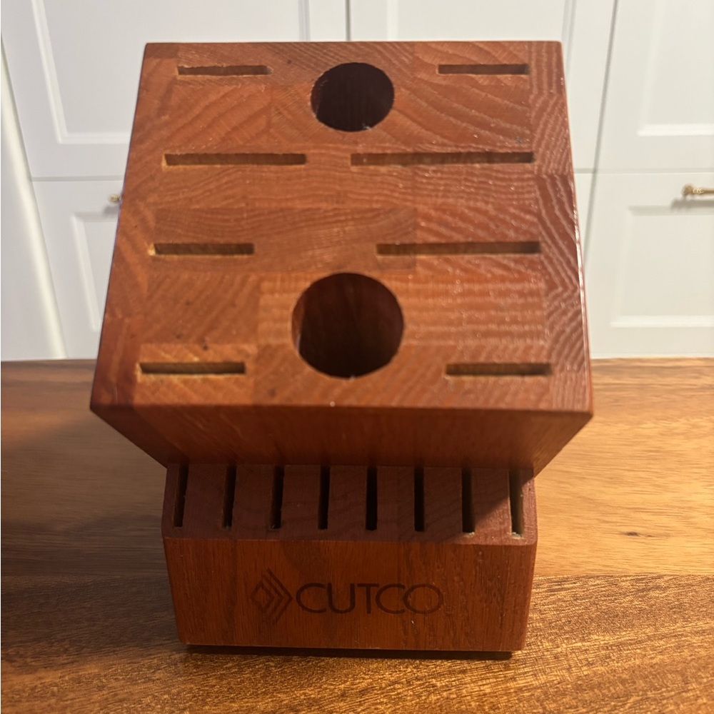 Cutco Rich Brown Knife Block